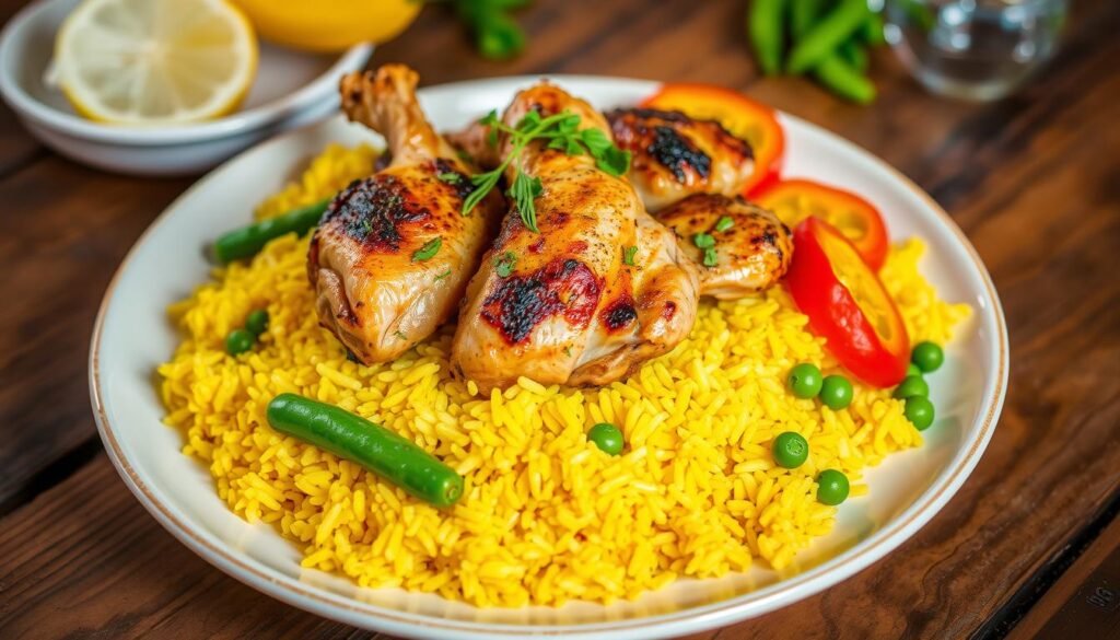 Chicken and yellow rice