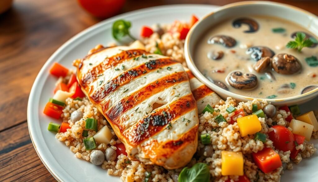 chicken and quinoa sides