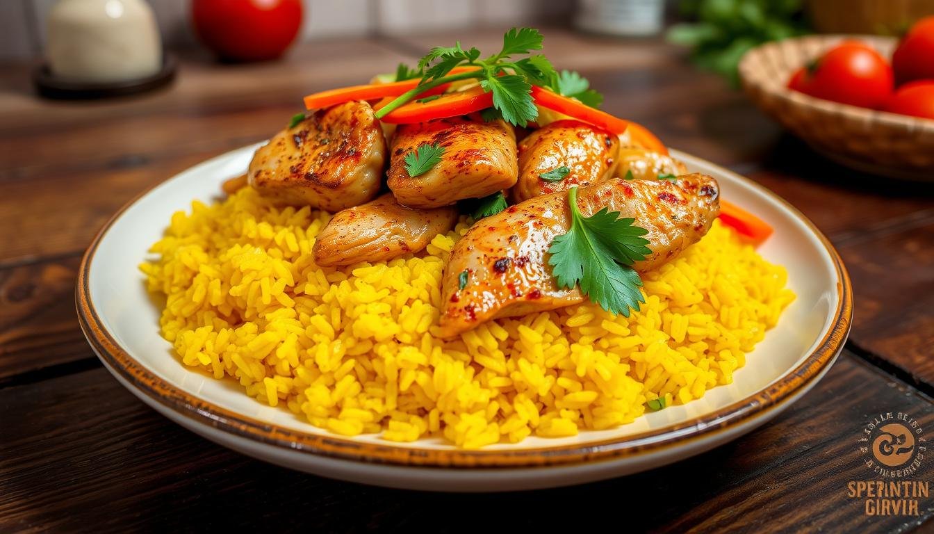 chicken and yellow rice recipe