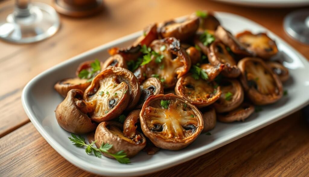 cooked lion's mane mushrooms