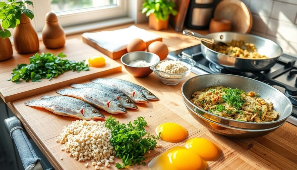 trout fish cakes preparation